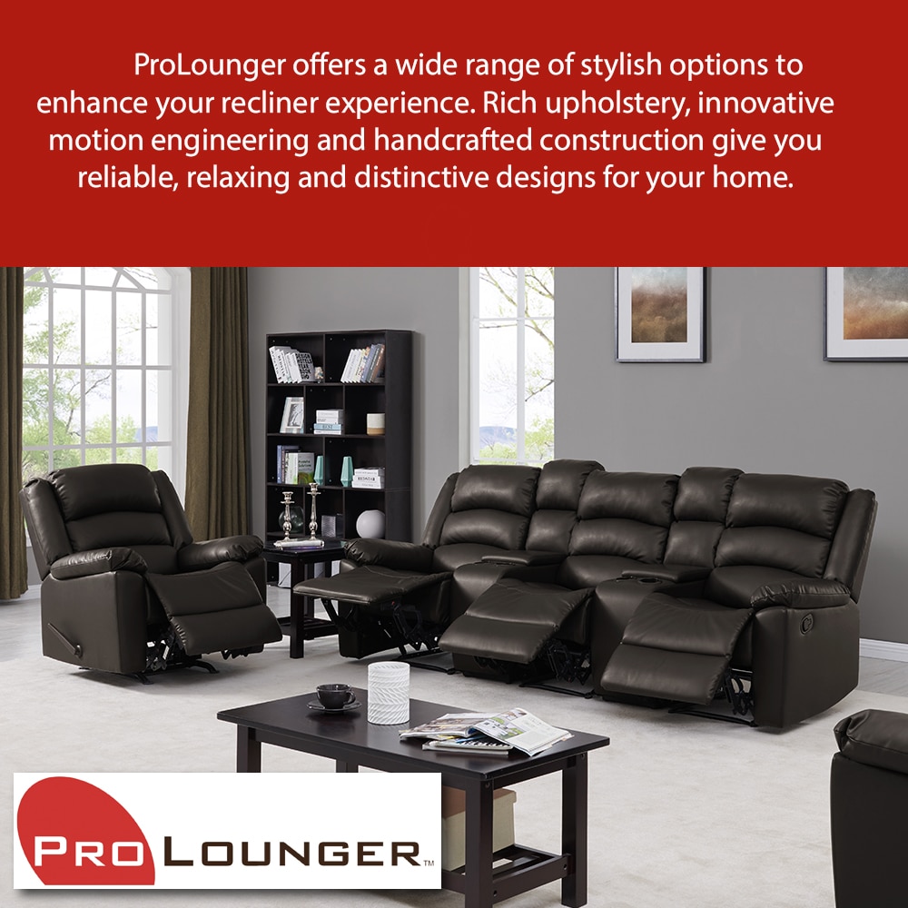 ProLounger Rocker Recliner and Power in Cream Chenille Lift Recline